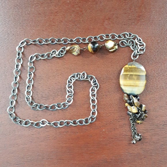 Tiger eye artizan one of a kind necklace - Picture 5 of 5